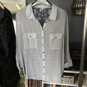 Free People Button Down